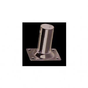 Stanchion Base S/S 316 Square base 25MM Dia 90 degree  (click for enlarged image)